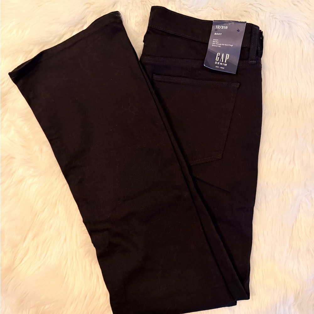 GAP Denim Women's Boot Cut Black Jeans